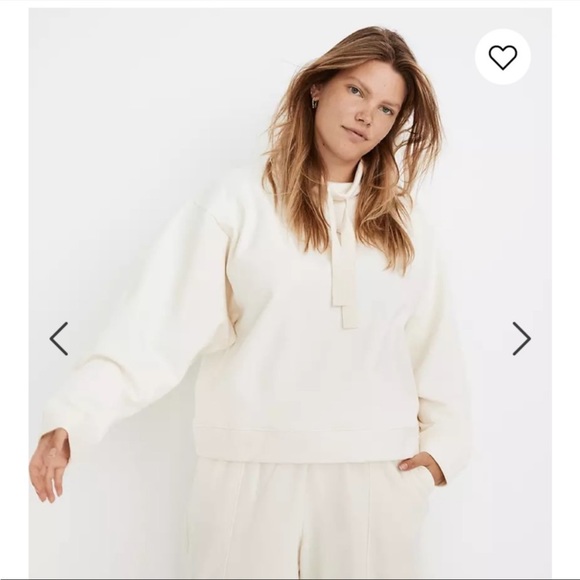 Madewell Tops - Madewell x MWL • ribbed funnelneck sweatshirt MC200 sz L